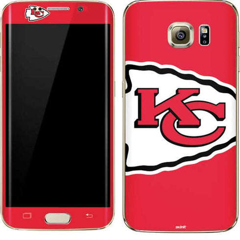 NFL Kansas City Chiefs Large Logo Galaxy S7 Edge Skin